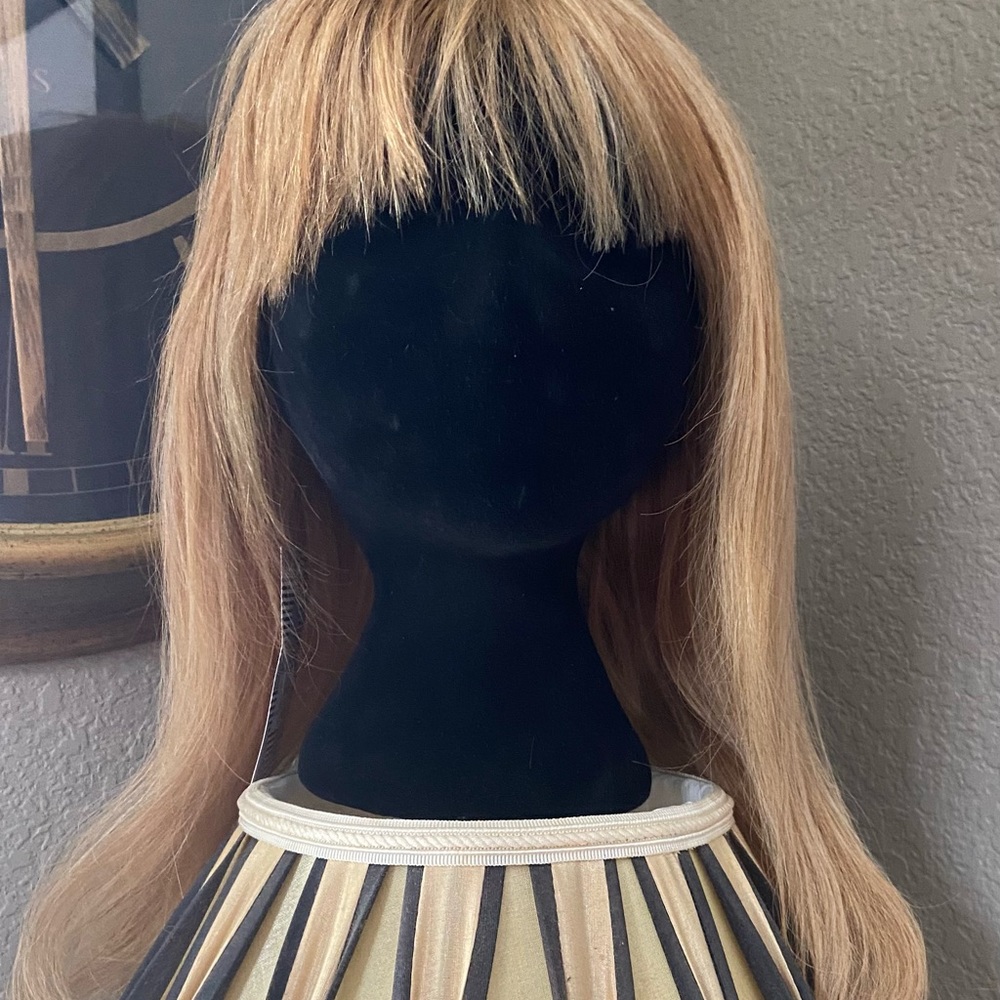 100% HUMAN HAIR Long Bob Wig 18”